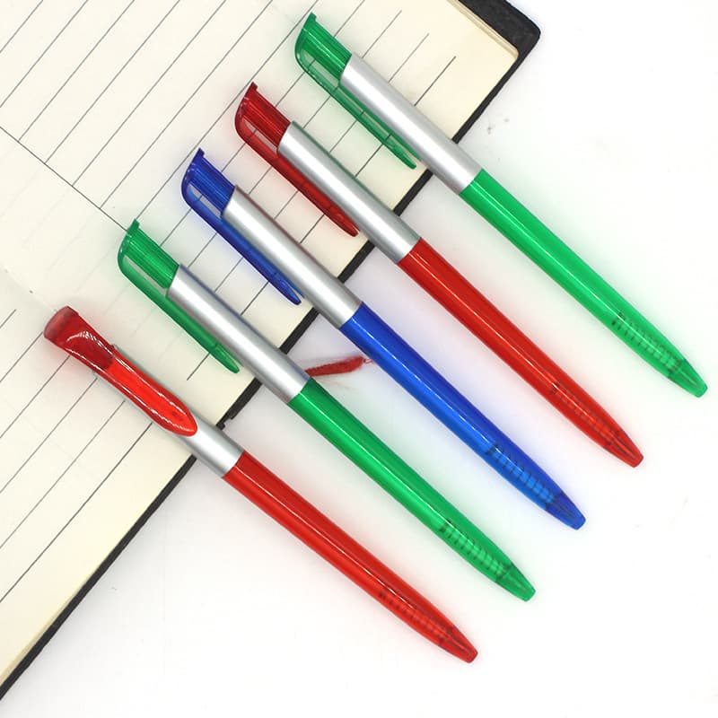 Custom Plastic Ballpoint Pen Promotional Gift Pen Hotel Oil Pen Simple Automatic Cylinder Pen Wholesale