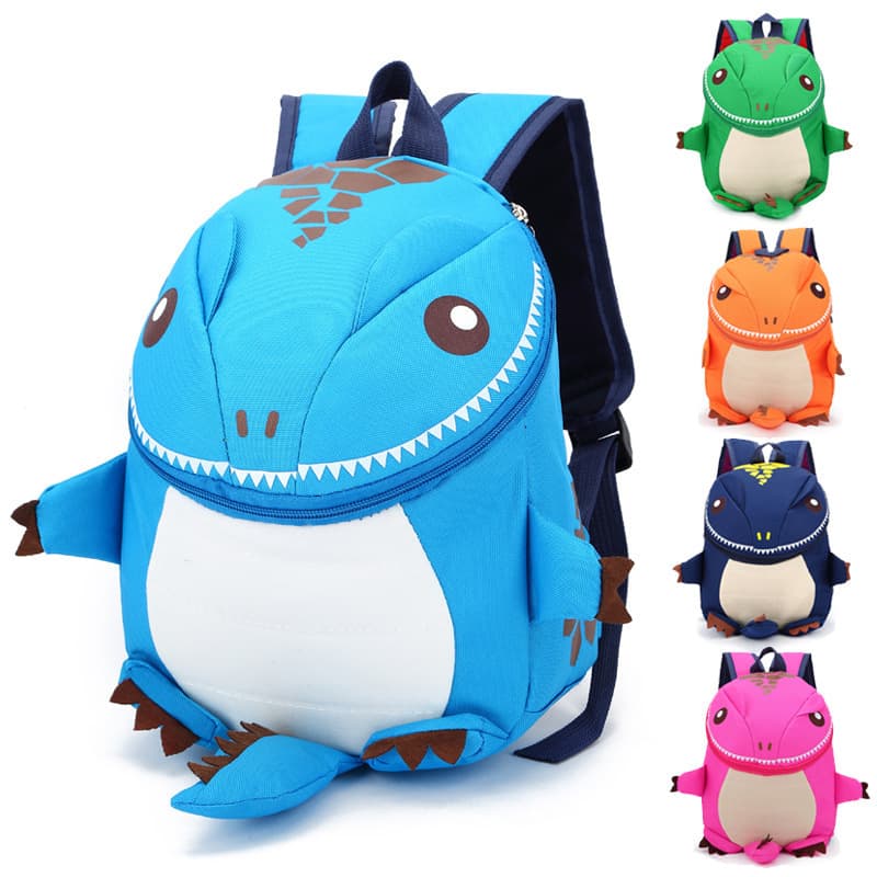 New Cross-Border Cartoon Kindergarten Backpack for Boys and Girls, Stylish Little Dinosaur Design, Trendy Children's Student Dual-Shoulder Bag
