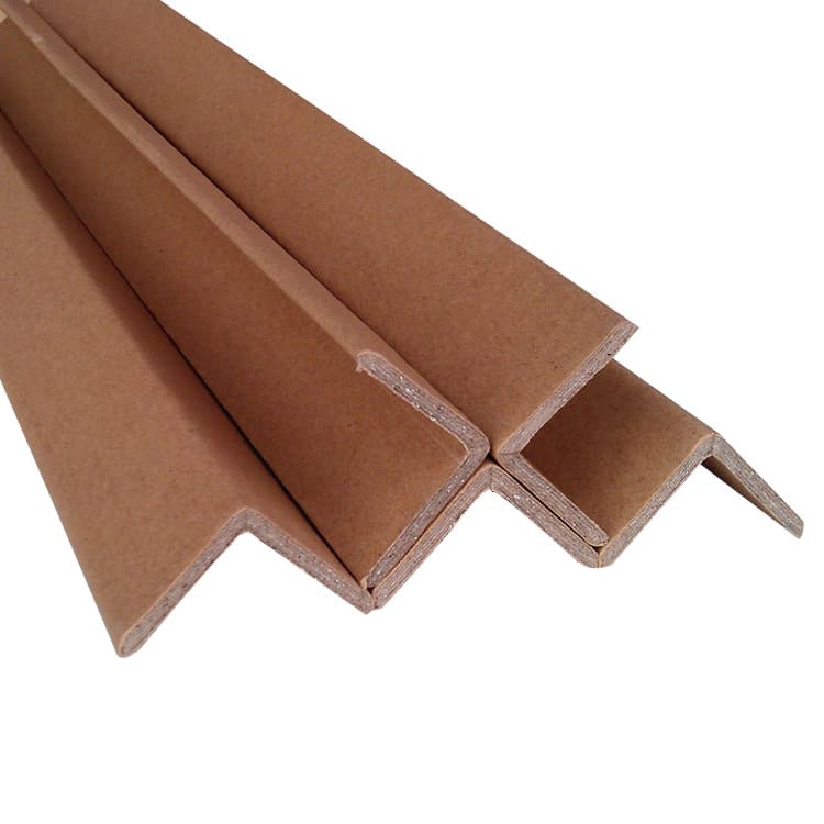 50*50*5*1m paper corner guards for product protection, from Guangdong carton corner guard manufacturer, packaging for external corners.