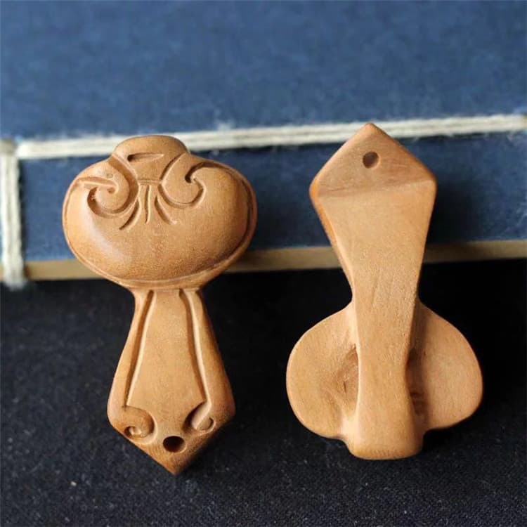 Mahogany carving diy jewelry accessories baby baby pendant mahogany Ruyi mahogany jewelry mahogany Ruyi