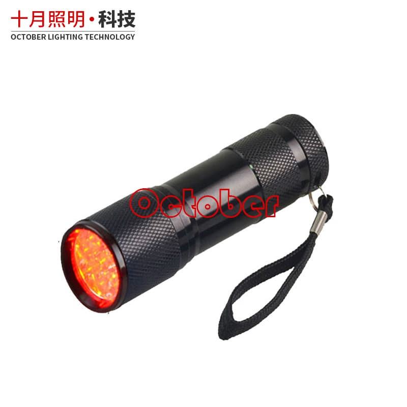 9-LED red flashlight for infant vision training, color recognition, and red light vein illumination
