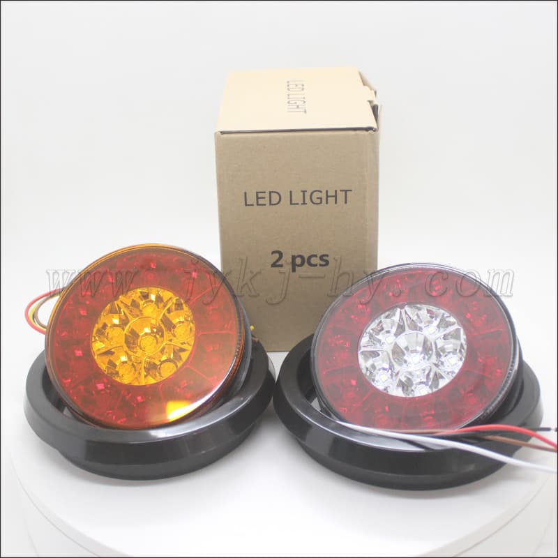 12V/24V LED Tail Light Truck Tail Light License Plate Light Door Light RV Truck Step Light 3W Cool White