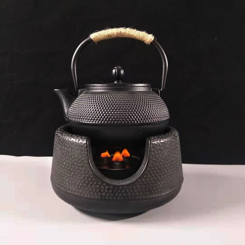 Cast Iron Kettle Teapot Handmade Uncoated Traditional Japanese Outdoor Camping Stove Boiling Water Health Pot