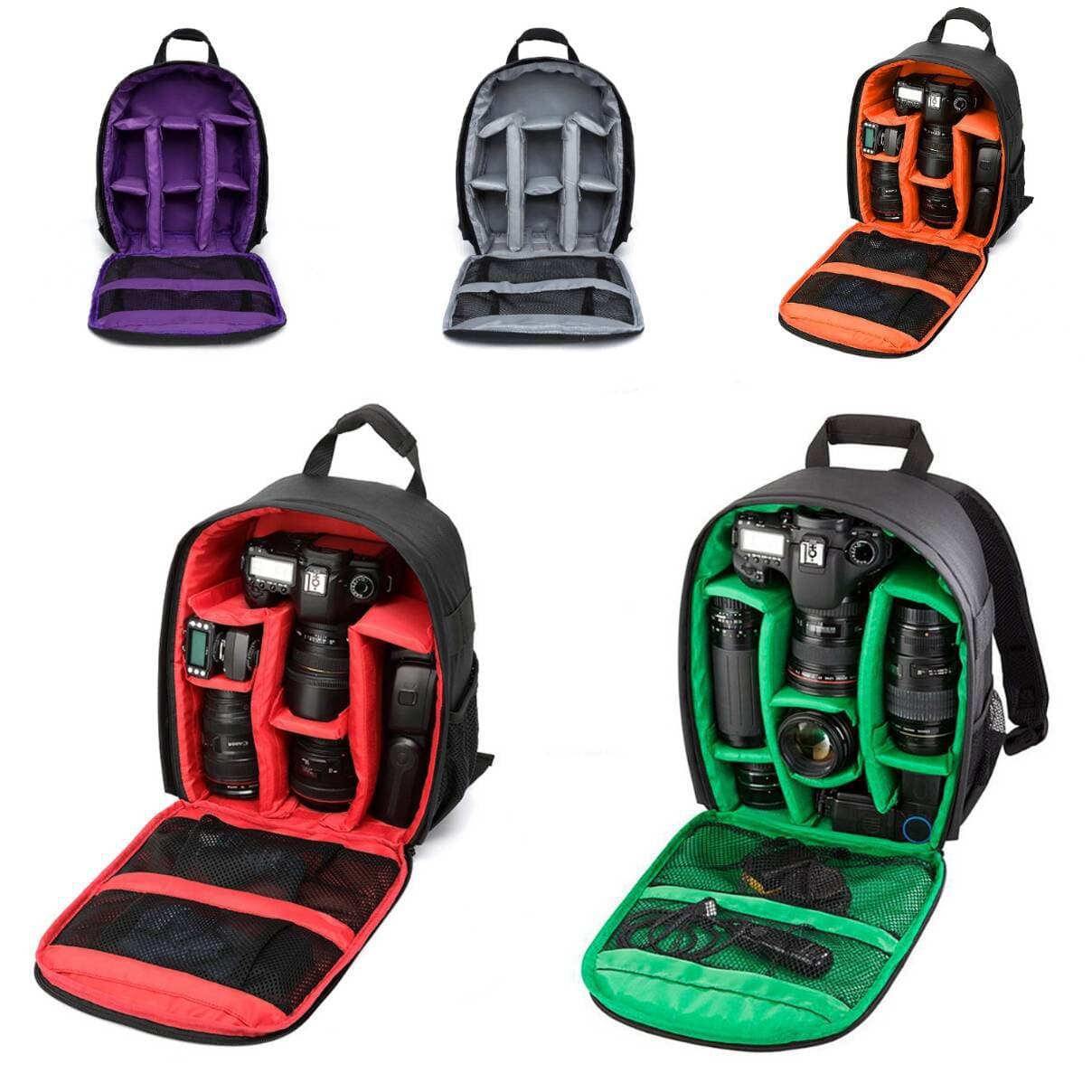 New Casual Mirrorless Camera Bag Outdoor Photography Equipment Storage Bag Dual Shoulder Lens Cover Camera Case