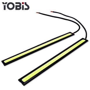 YoBis COB Daytime Running Light 17CM Super Bright Car LED DRL Ultra-Thin Waterproof DC12V