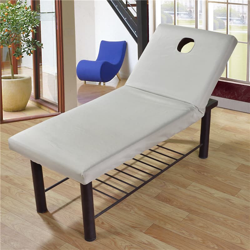 *@@ Brushed Beauty Bed Sheet Cover for Spa, Beauty Salon Bed with Hole Opening, Dust-Proof Cover
