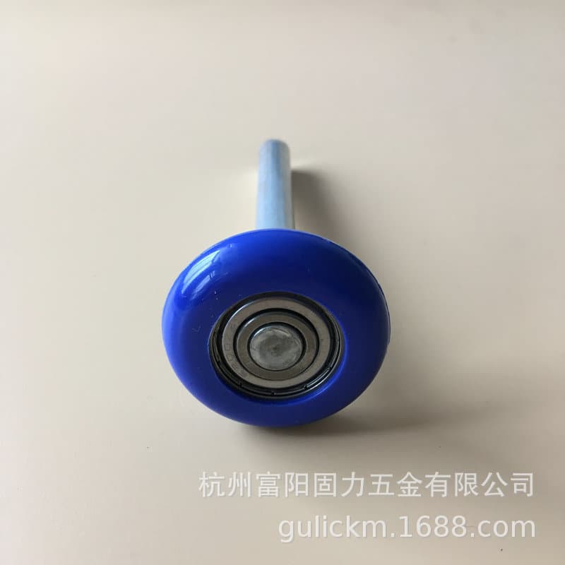Remote Control Automatic Garage Door Accessories 46X120mm Blue Nylon Bearing Roller Garage Door Roller