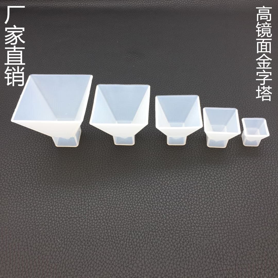 diy crystal glue pyramid silicone mold plaster aromatherapy jewelry triangle dried flower resin accessories