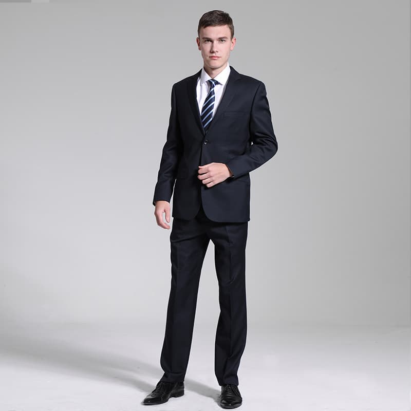 2026 Men's Black Casual Suit Business Wear Wedding Dress Slim Korean Style Performance Wear Business Suit