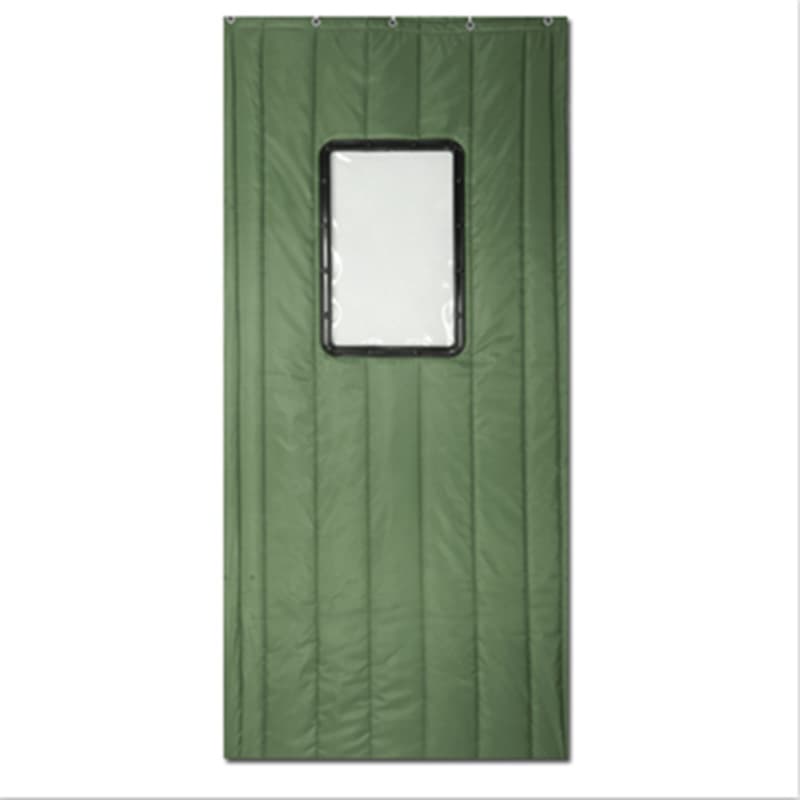 Factory Supply Winter Thickened Cold-proof Warm Cotton Door Curtain Supermarket Mall Canvas Cotton Door Curtain Customizable for Windows