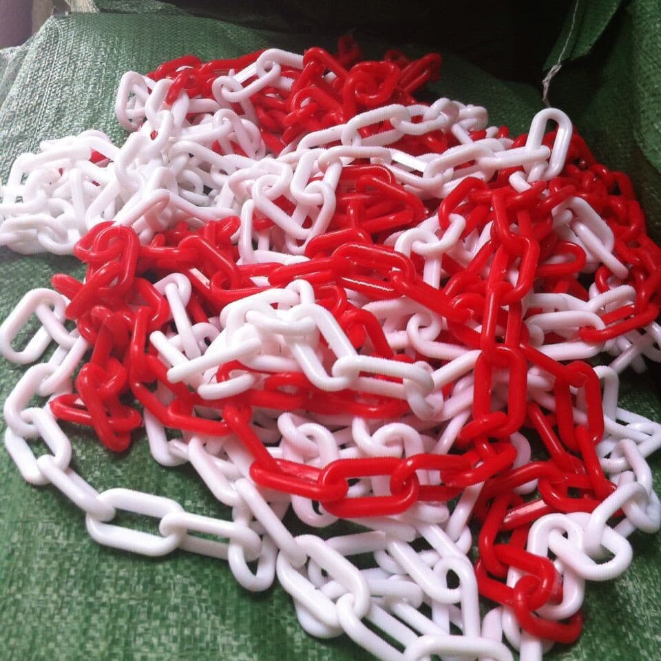 Color protection safety chain plastic road cone chain isolation chain transportation facilities ice cream cone plastic chain warning chain
