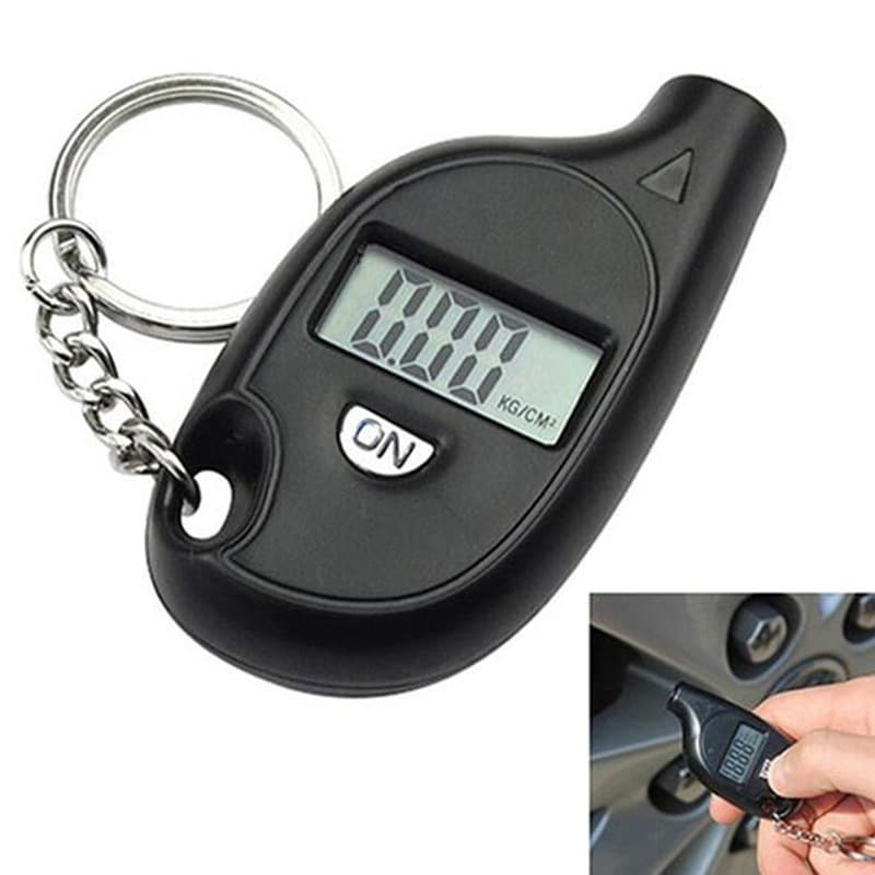 Keychain Digital Tire Pressure Gauge, Mini Car Tire Pressure Measurement Tool