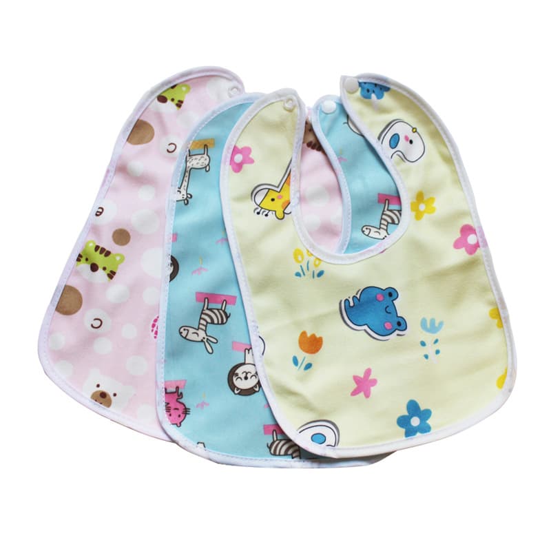 Group buy waterproof children's drool bandana bib bib supermarket crystal super soft bib double-layer baby drool bandana
