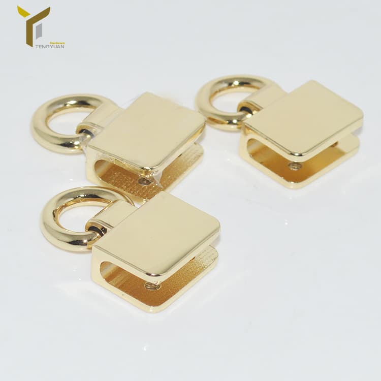 Factory Long-term Supply Bag Hardware Accessories Die-cast Alloy Bag Side Clip Swivel Buckle Compact Women's Bag Chain Buckle
