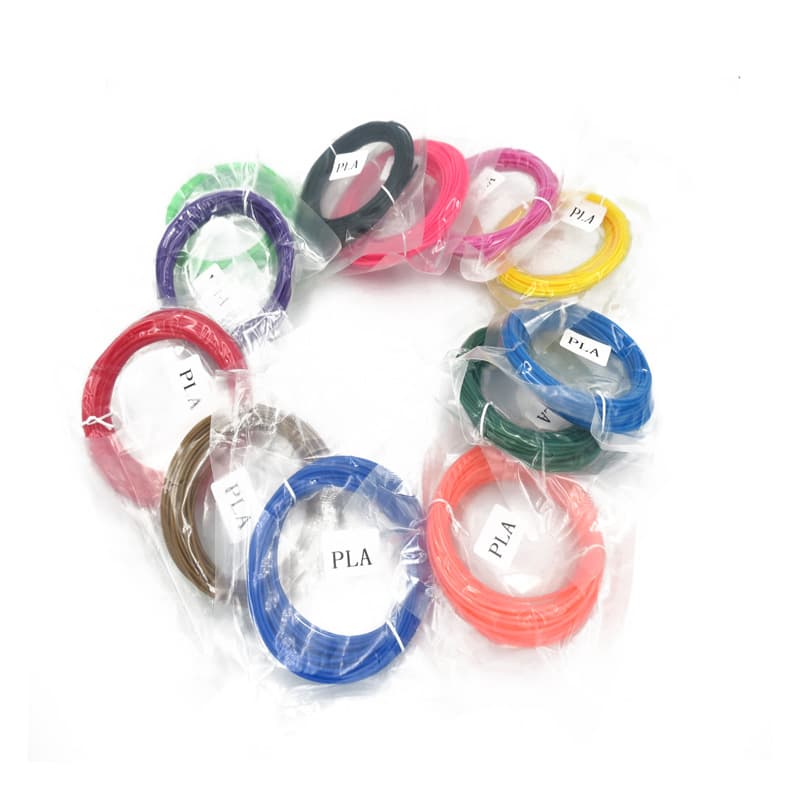 3D Printing Pen Filament PLA Material 20 Colors Optional 5 Meters per Roll Vacuum Packed PLA