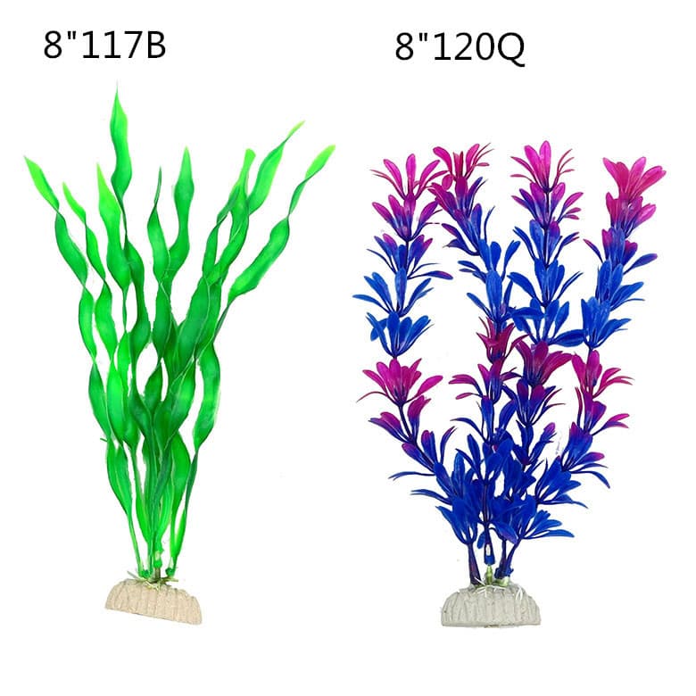 Aquarium Decoration Artificial Seaweed Fake Plastic Plants for Fish Tank Landscape Ornament Wholesale