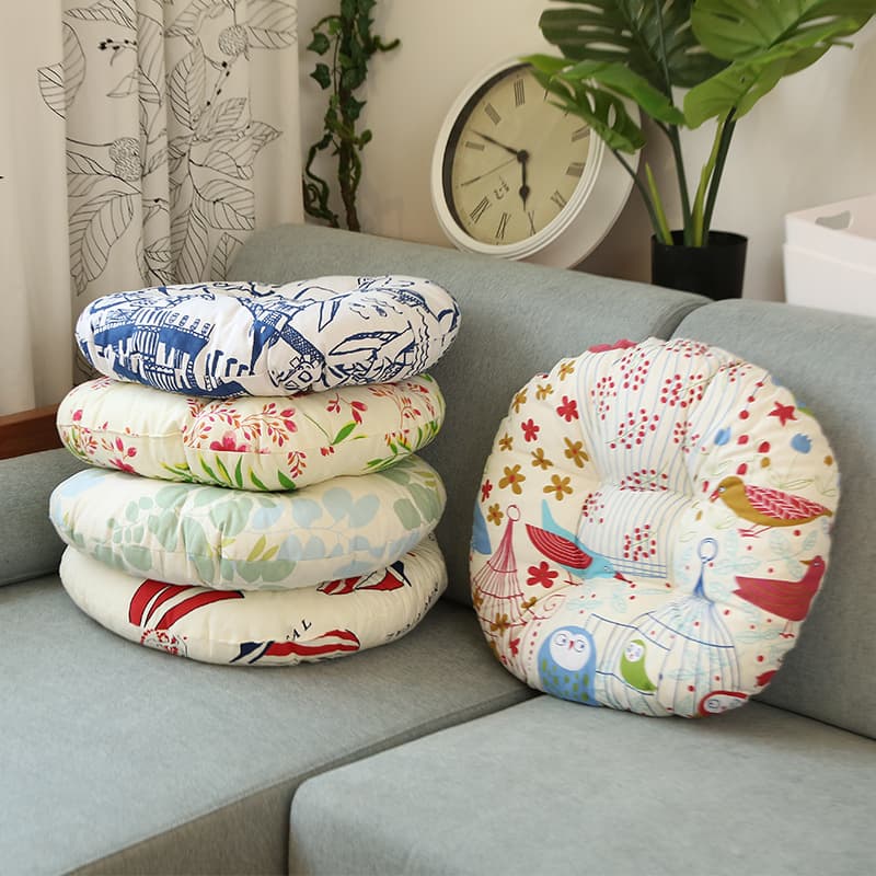 Universal cushion Nordic pastoral classroom European chair cushion computer chair cushion dormitory student floor chair cushion for women