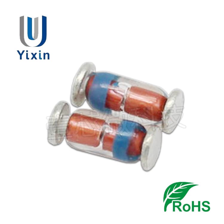 Manufacturer direct sales of ZMM4V7 LL-34 SMD Zener diode 0.5W 4.7V in 1206 cylindrical glass package.