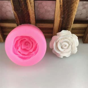 DIY Small Rose Shape Silicone Mold Fondant Cake Decorating Tool Chocolate Candle Mold