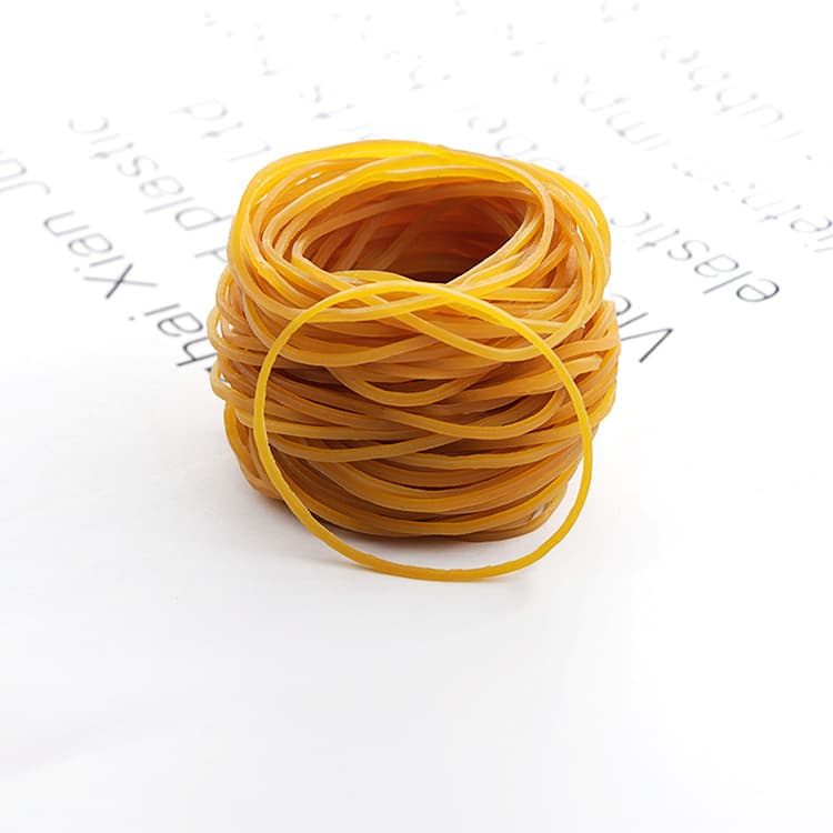 Rubber bands wholesale 50*1.4 yellow industrial cowhide bands, durable high elasticity rubber rings, stretch-resistant rubber rings