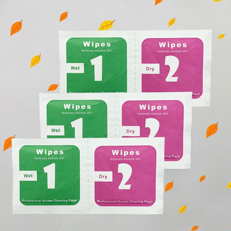 Nuo Cheng Da High-Quality Ready Stock Alcohol Packs, Dry/Wet Alcohol Pack, Screen Protector Tool Kit, Cleaning Wipes