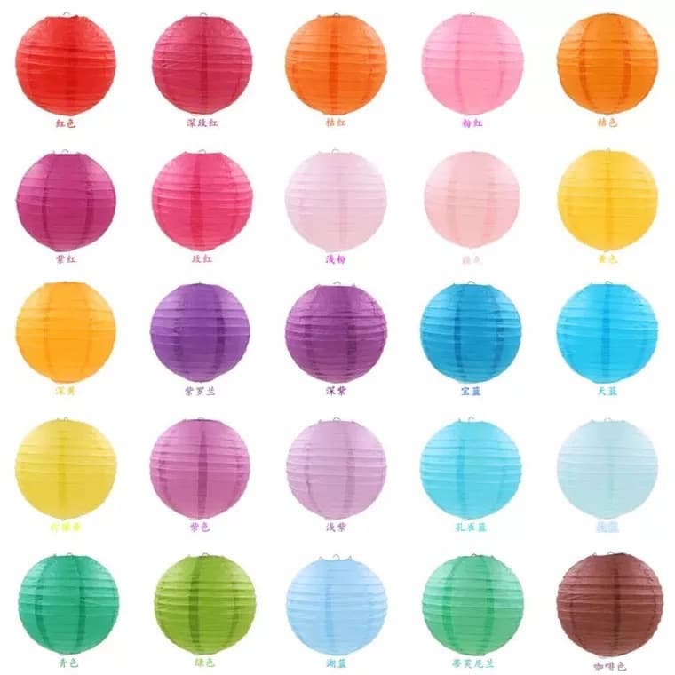 Paper Lantern for Wedding Decoration, Home, Kindergarten Painting Craft Kit, Activity Scene, Handheld, Mid-Autumn Wall