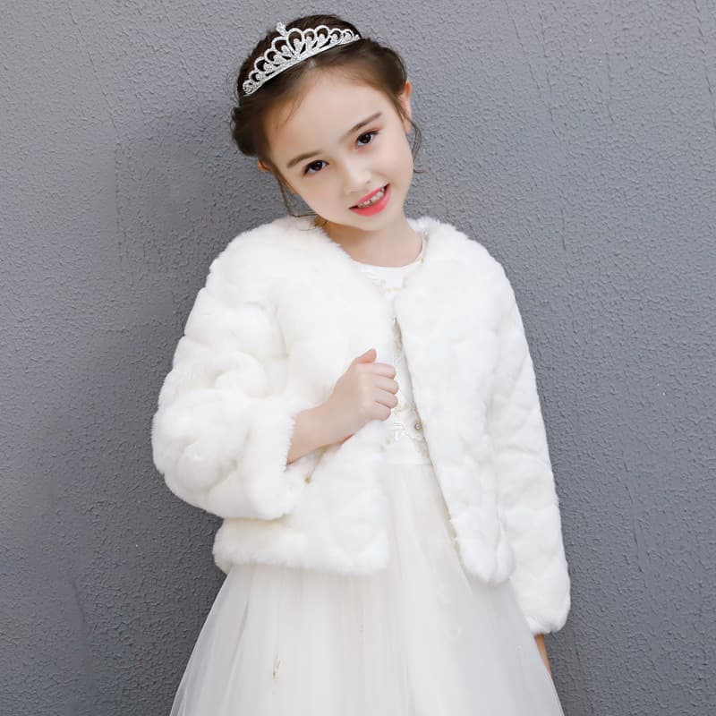 Children's shawl, warm baby cape, princess little girl coat, flower girl wool cape, thickened, wholesale.