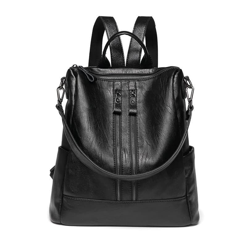 Backpack 2024 Fall/Winter New Korean Style Casual Fashion Soft Leather Hot Selling Bag Multifunctional Star Export Women's Bag