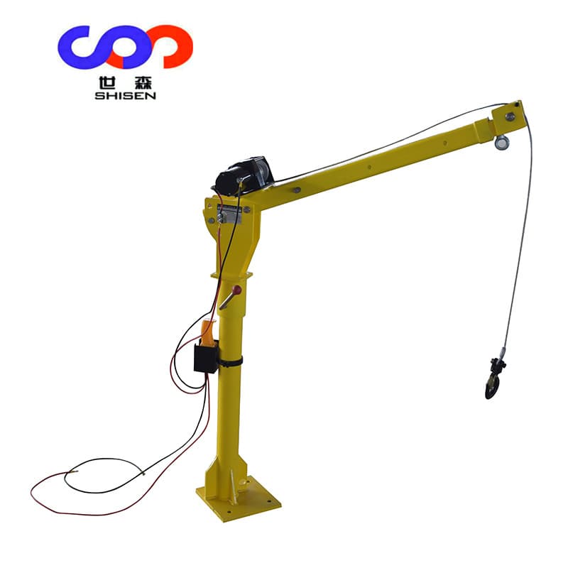 Vehicle Mini Crane 12V Portable Crane for Home Use Farm Vehicle Tricycle Pickup Truck Small Crane 1000 lbs