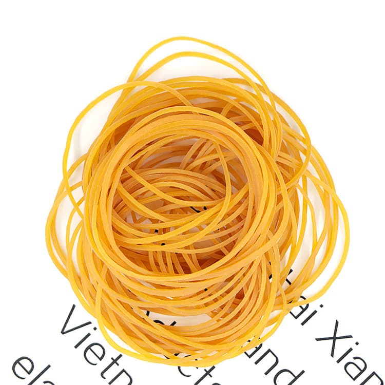 High Elasticity Durable Industrial Rubber Bands, Eco-Friendly Rubber Rings, Diameter 6cm, Yellow Rubber Bands XYR