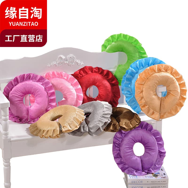 Originating from Tao Home Textiles, this beauty salon/spa pillow is a removable and washable massage headboard and neck pillow suitable for office naps. Wholesale available from one piece.