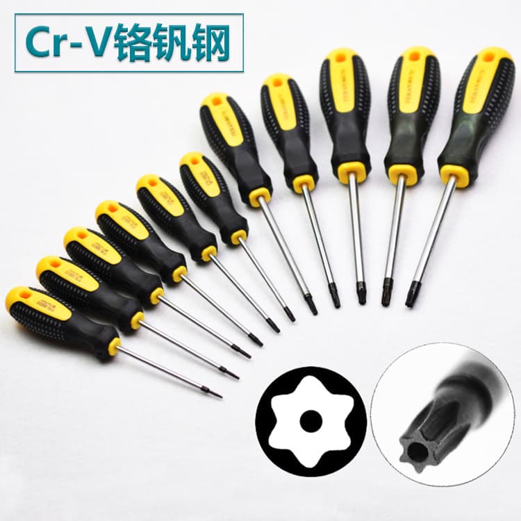 Torx Screwdriver Star Torx Hex Hexagonal with Hole Screwdriver, Hollow T20 T15 T10 T25 T10
