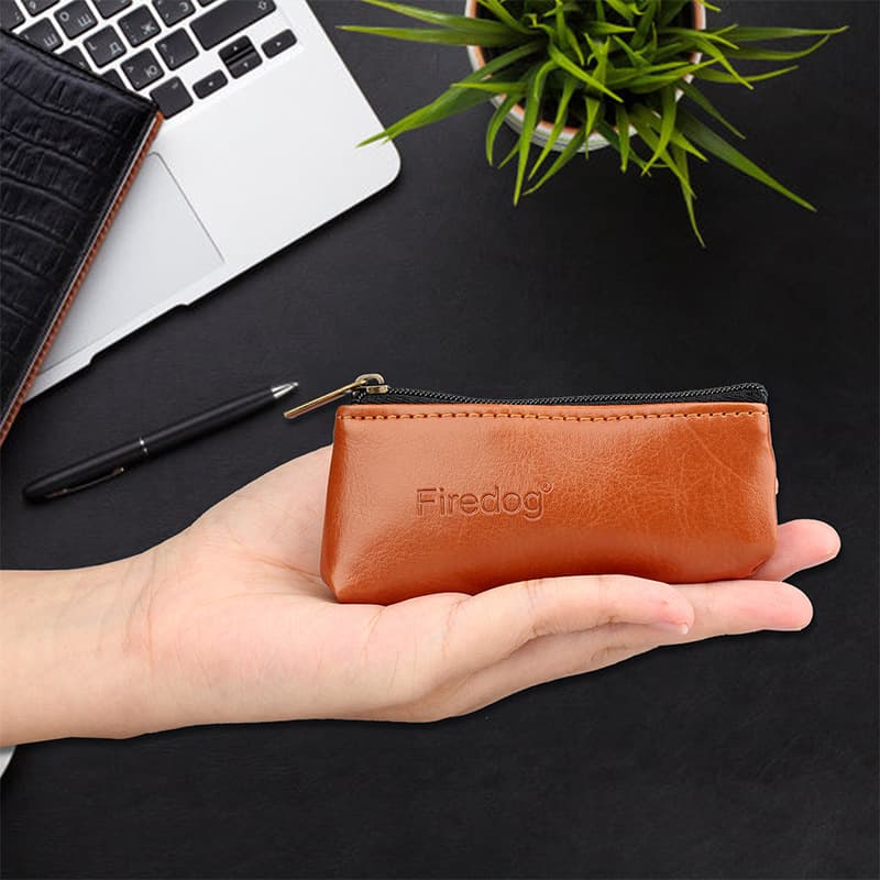 PU Leather Portable Tobacco Pouch Large Soft Leather Tobacco Bag Moisture-Proof Humidor Pipe Hand-Rolled Cigarette Storage Bag