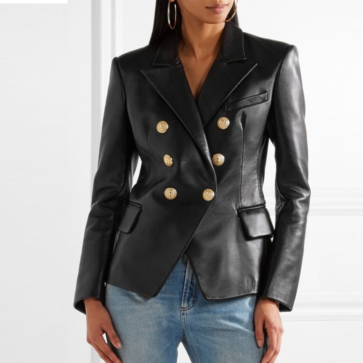 2025 Haining Genuine Leather Women's Tops Women's Jackets Korean Style Short Sheepskin Motorcycle Jackets Fashionable and Versatile