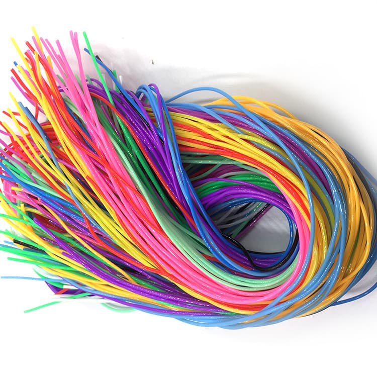 Store's Treasure: Supply of DIY Eco-Friendly Bright-Colored PVC Braided Ropes and Plastic Hollow Tubes