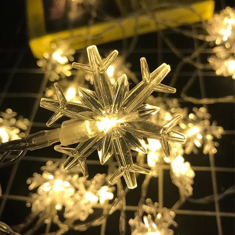 Cross-border snowflake light wholesale LED string lights, wedding Christmas holiday room bedroom decoration starry sky colorful light strings