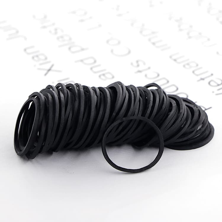 Black rubber bands wholesale, high elasticity durable rubber rings, stretch-resistant cowhide bands, Vietnamese non-fading rubber rings
