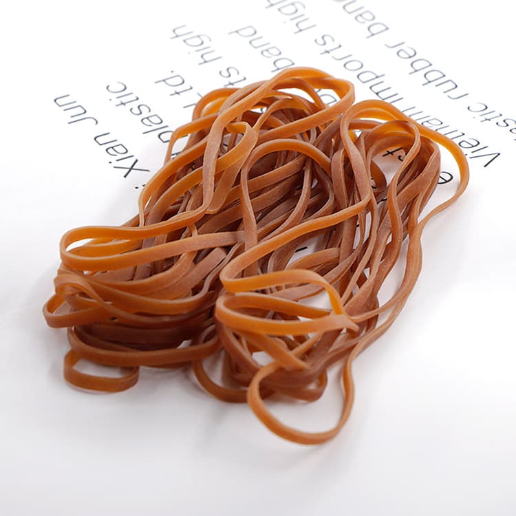 Wholesale rubber bands 400*4 natural color industrial widened rubber bands tensile strength cowhide rubber bands high elasticity rubber rings