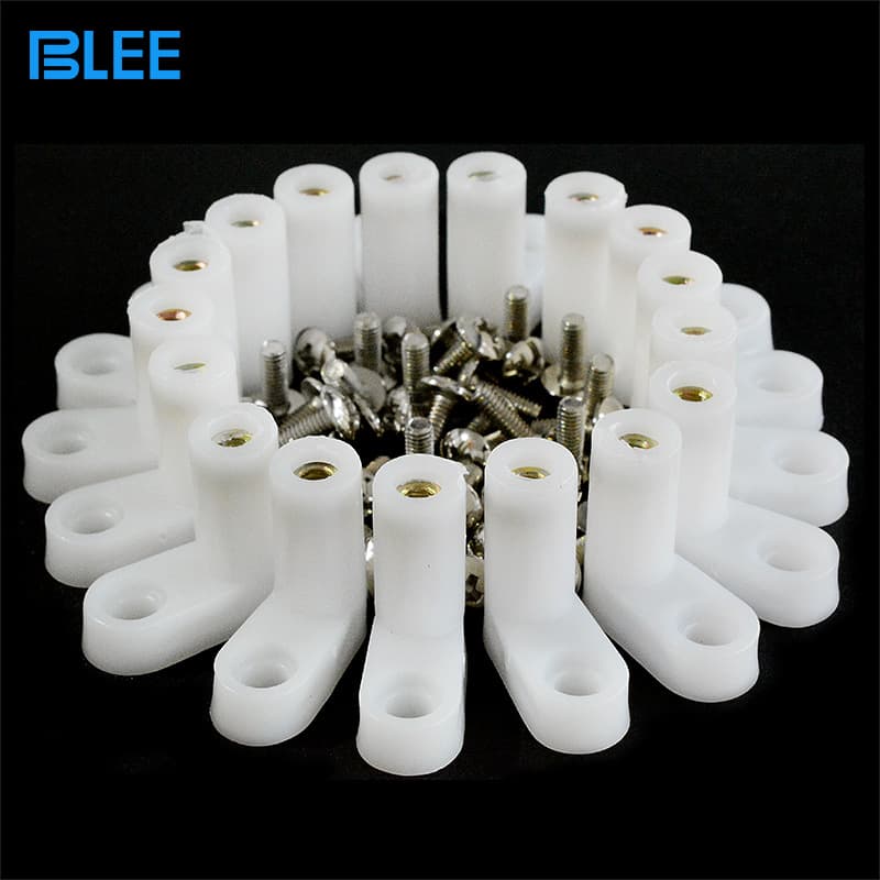 Small Angle Code Right Angle L-Shape Reinforcement Angle White Plastic L-Bracket Game Console Motherboard Fixing Plastic Accessories