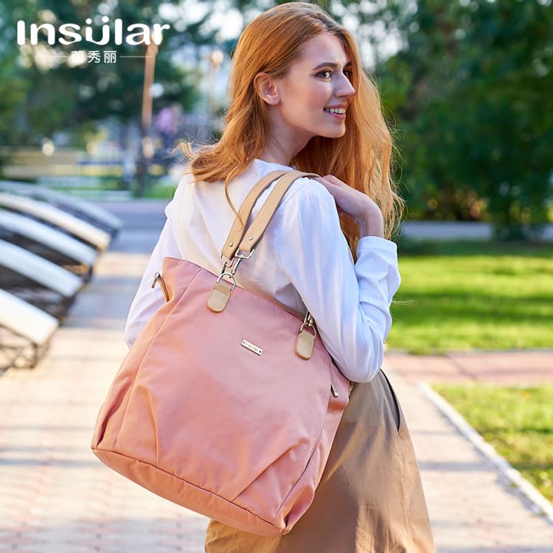 Yinxiuli Fashionable Shoulder Crossbody Waterproof Nylon Mom Bag Large Capacity Maternity & Baby Outing Bag Mother Bag Cross-border