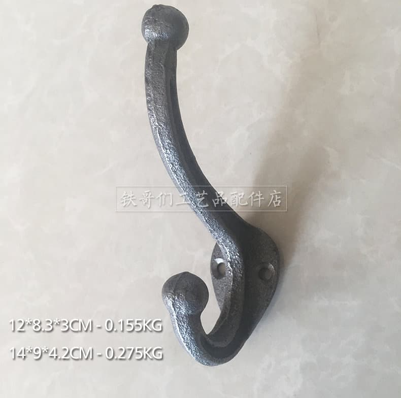 Cast Iron Coat Hook Vintage Iron Art Decoration Cast Iron Hook Cast Iron Accessories