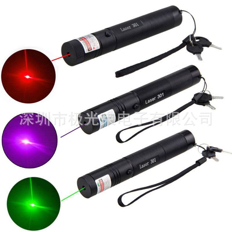 Cross-border Supply Laser 301 Red Green Blue-Violet Laser Pointer Star Finder Laser Positioning Aid
