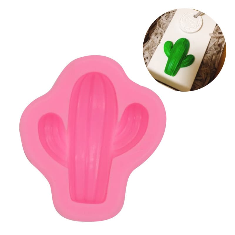 Cactus Silicone Cake Mold Chocolate Mold Embossing Mold Clay Wax Flower Pot Shape Decoration DIY