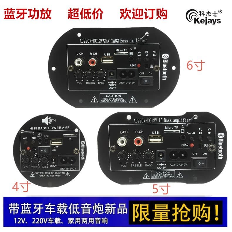Amplifier Board 4 Inch 5 Inch 6 Inch 8 Inch 10 Inch 20038211 Bluetooth Amplifier 12V 24V 220V 2020 New Model 2009