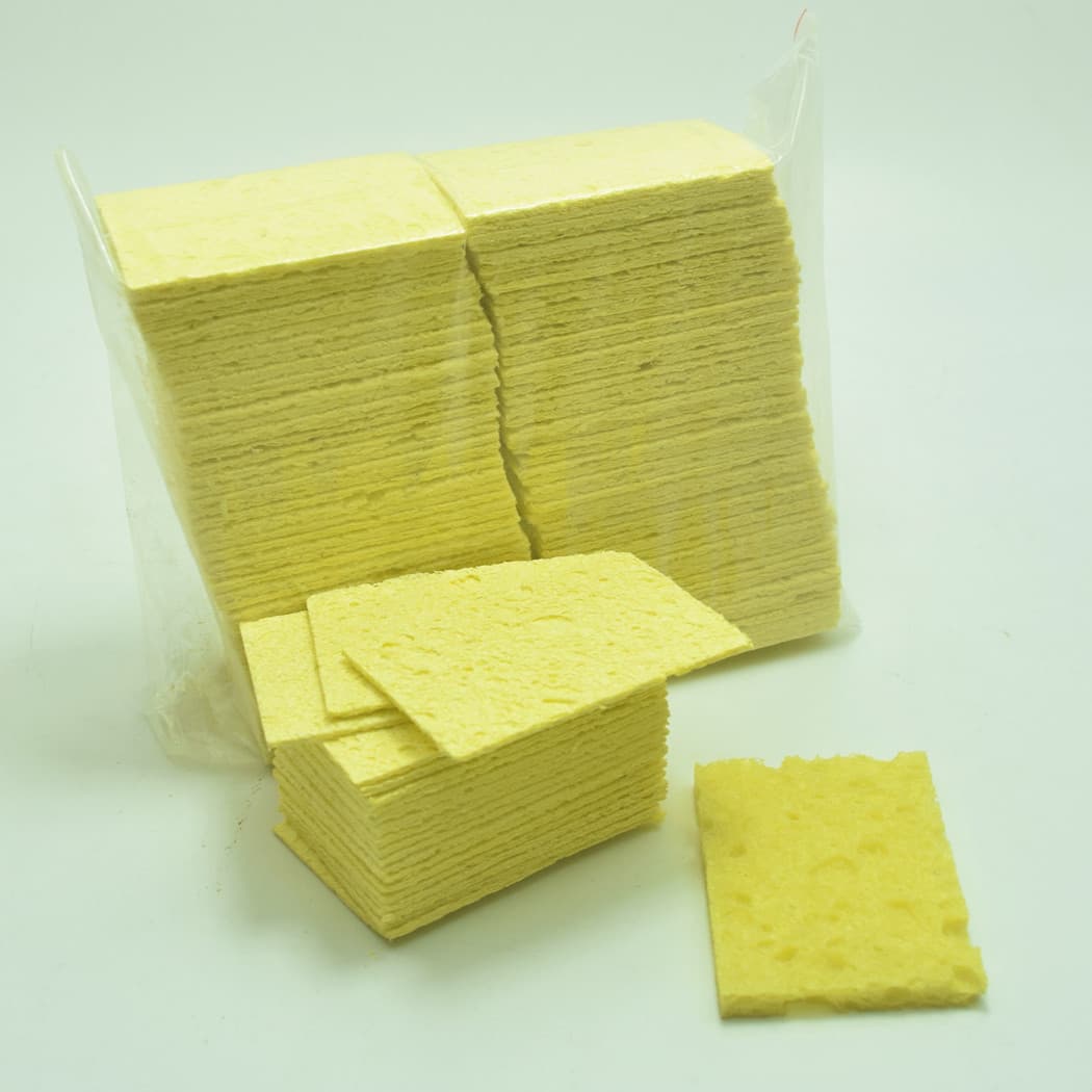 High-temperature resistant soldering iron sponges, 4x6 and 6x6 small absorbent sponges for soldering station stands
