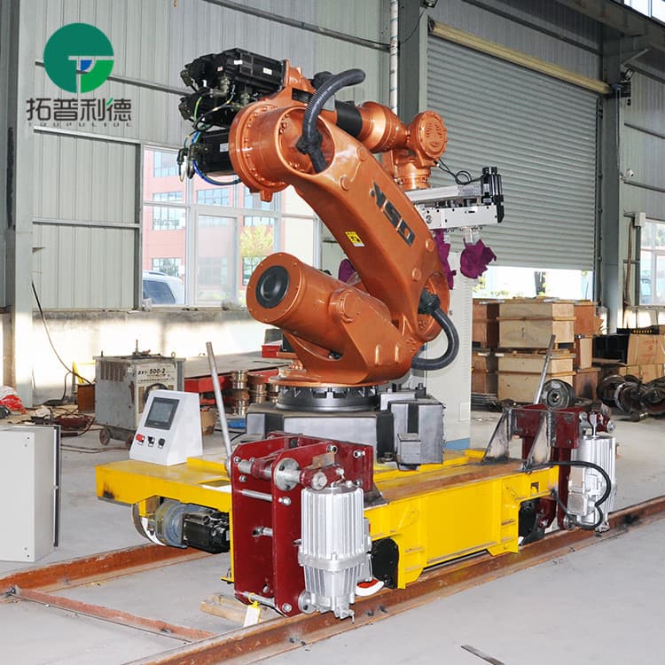 KPT Short Distance Transport Vehicle Cleaning Room Cable Power Supply 40 Tons Flat Electric Vehicle Track Electric Flatbed Vehicle