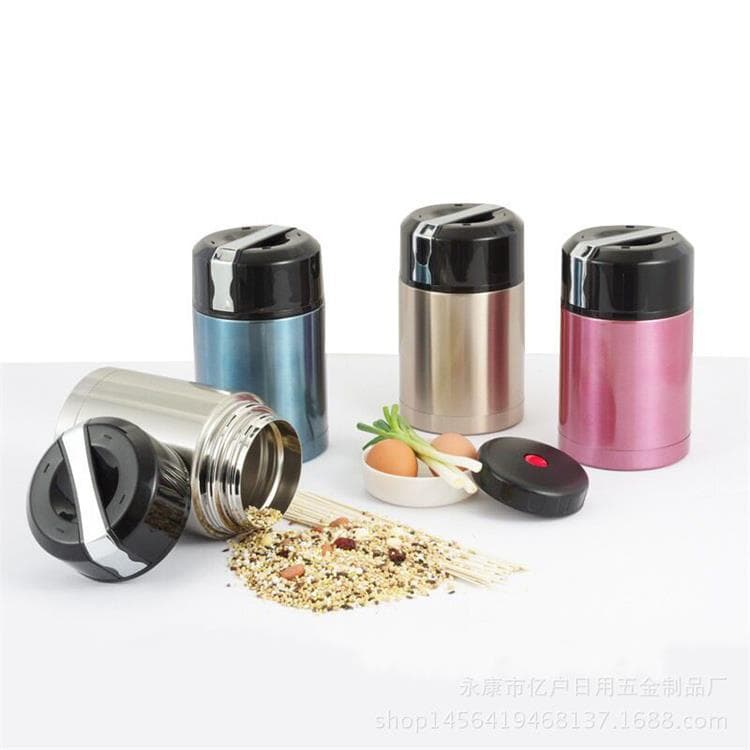 Double-Layer Stainless Steel Thermal Cooker Vacuum Insulated Jar Portable Insulated Cup Large Capacity Lunch Box Container