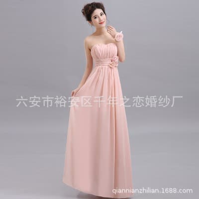 2025 New Long Bridesmaid Dress Export Bridal Party Gown Multicolor Wedding Dress Factory Direct Drop Shipping