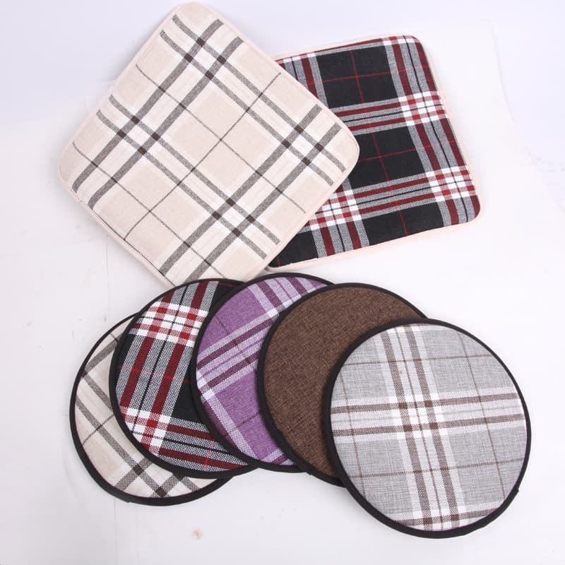 Round Linen Seat Cushion Student Stool Chair Bar Stool Long Dining Chair Square Anti-slip Wear-resistant