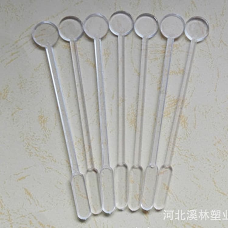 Disposable Transparent Coffee Stirrers, QS Certified Milk Tea Mixing Spoon Manufacturer